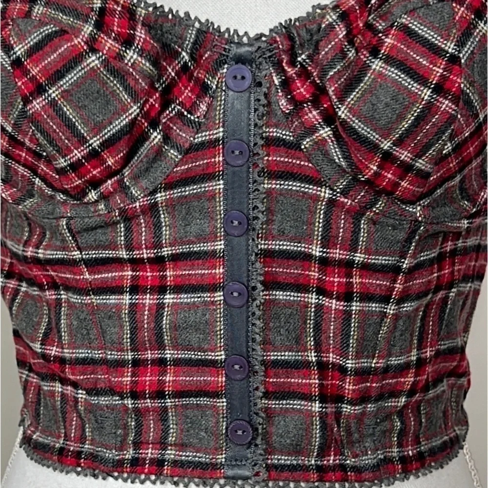 90s Victoria’s Secret Plaid Bustier